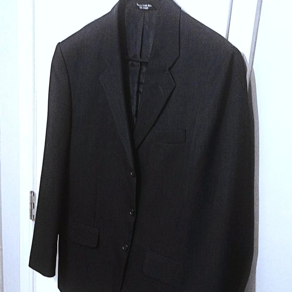 David Bios Men Dark Grayish Blue Suit Jacket Only    40S